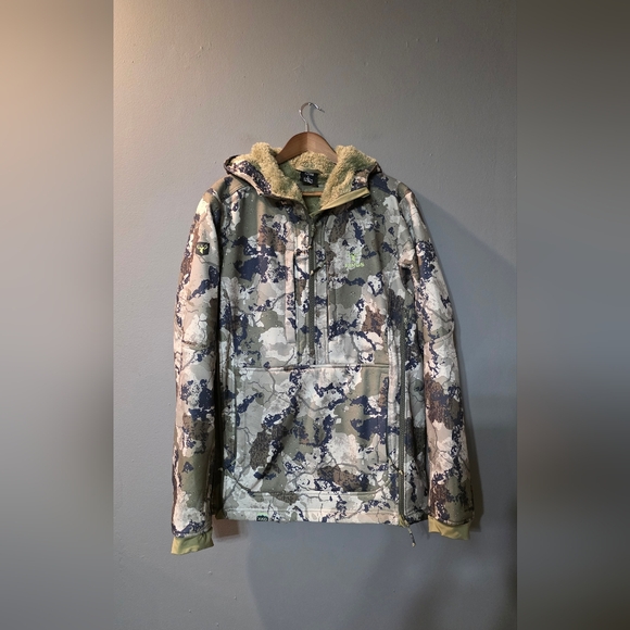 Kings Camo XKG Wind-Defender Anorak XK7 Hunting Fleece Lined Parka Jacket Mens L - Picture 1 of 9